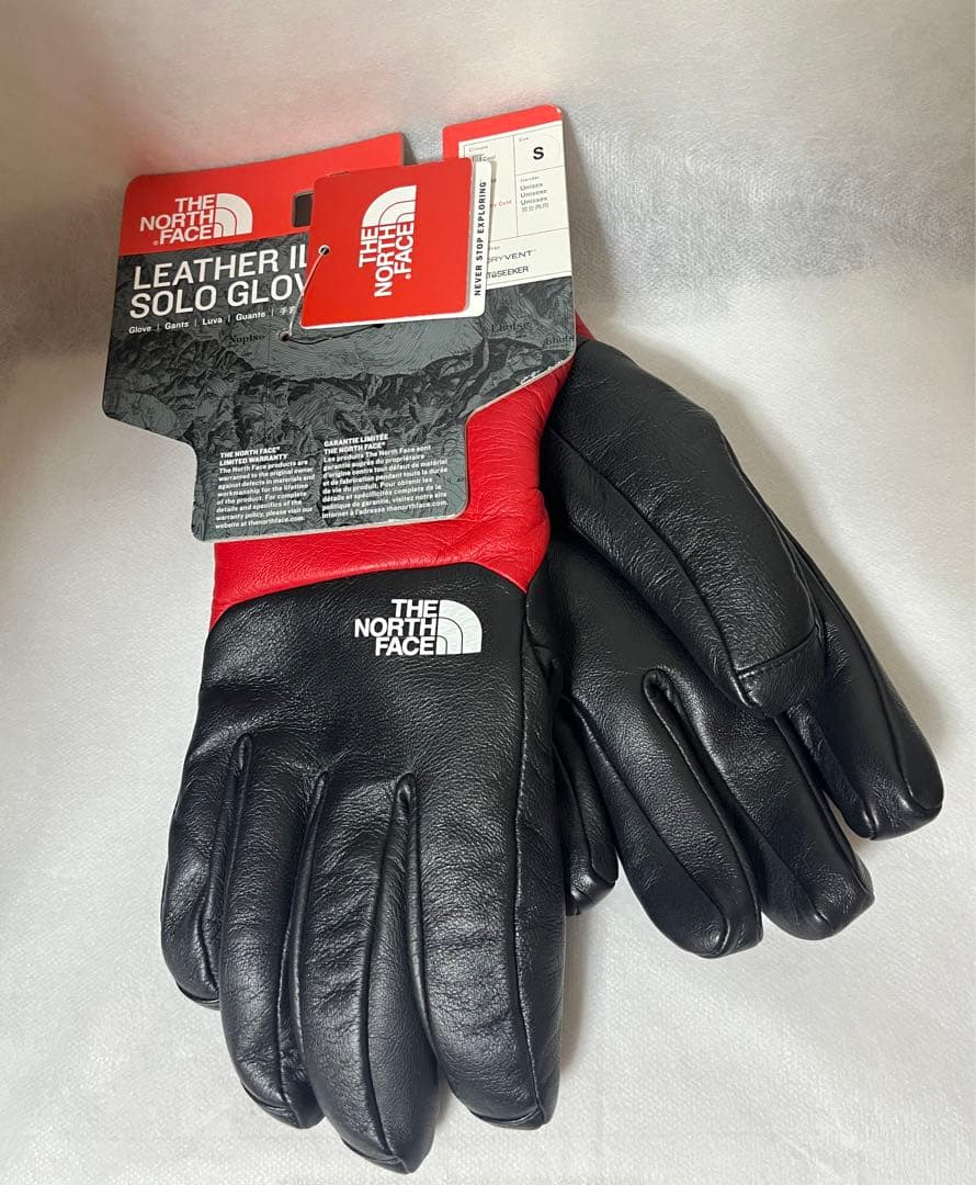 【シュプリームxノースフェイス】レザーグローブ
