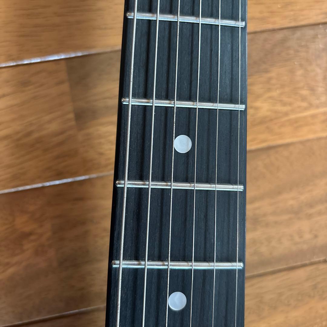 バスカーズエレキギター 青紫、付属品付き