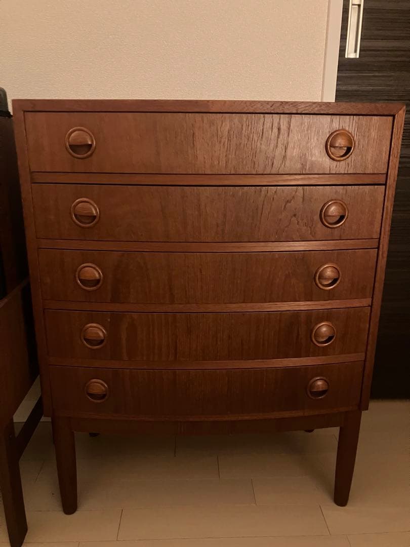 値下げ　カイクリスチャンセンKai Kristiansen 5段チェスト チーク