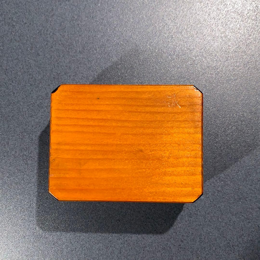 香合　古材　七宝蒔絵　大亀老師書付・花押　大徳寺　R0803ダP