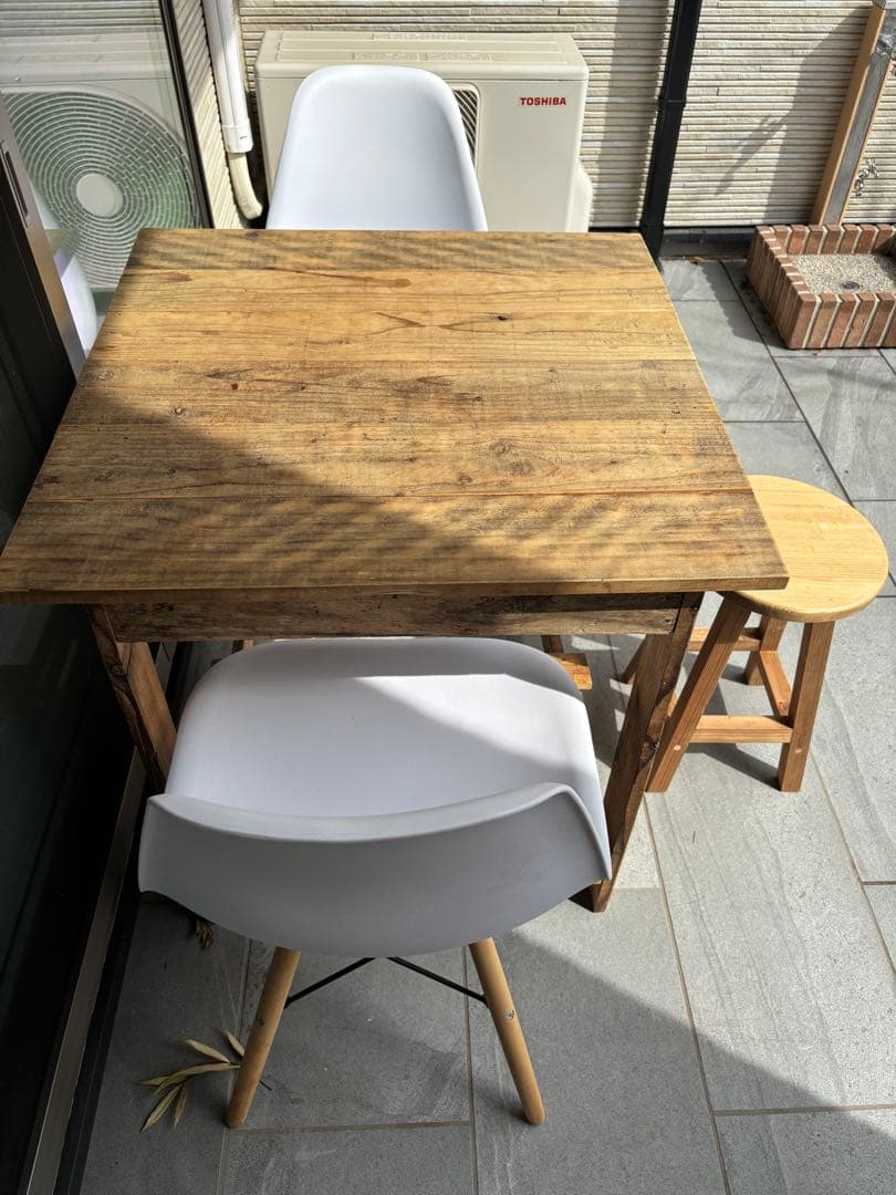 ダイニングテーブル 2人用 木製