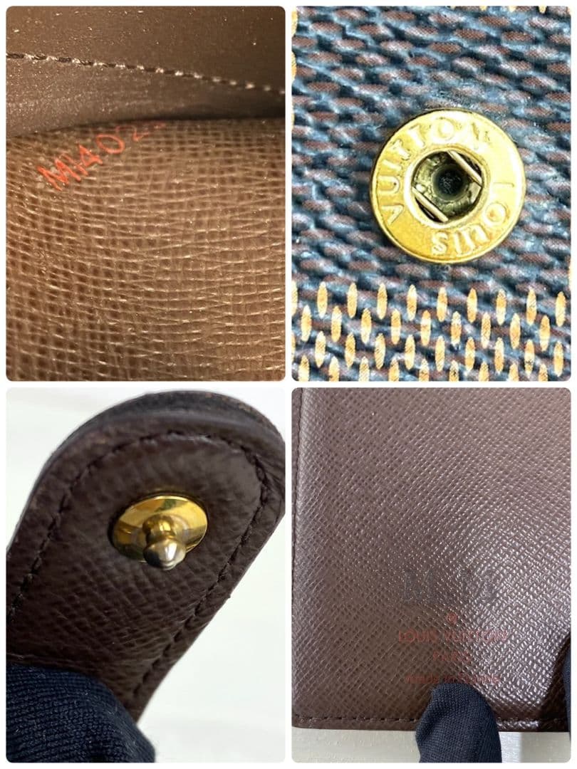 新型美品✨️ルイヴィトン　ヴィエノワ　ダミエ　エベヌ　二つ折り　財布