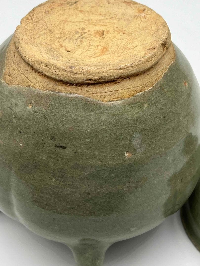 宋時代　青磁高足鉢　茶碗　景徳鎮　唐物　古賞物　時代物(C-67)