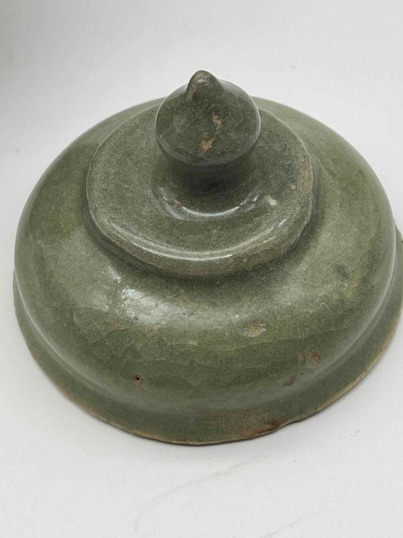 宋時代　青磁高足鉢　茶碗　景徳鎮　唐物　古賞物　時代物(C-67)