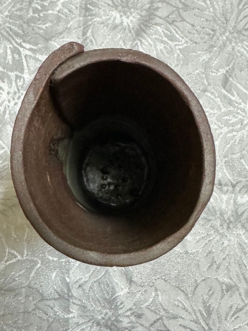 備前焼　花瓶　陶器　落款あり