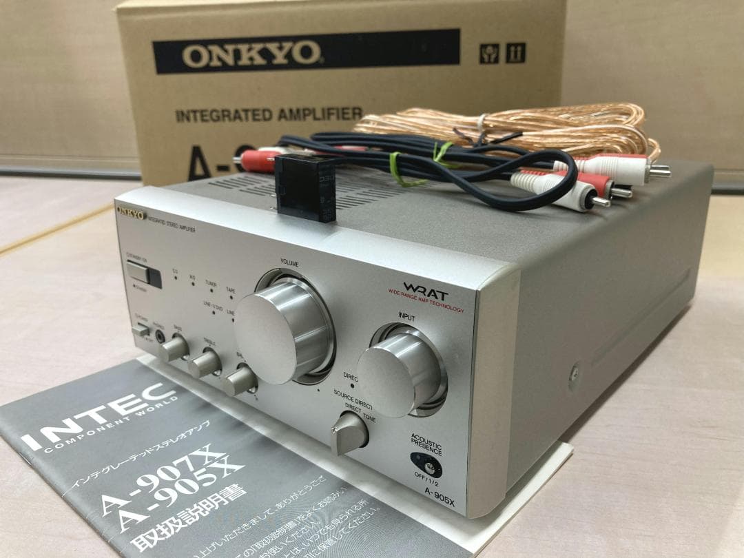 ★整備済み★ONKYO　A-905X　SPリレー交換済み　上美品　取説他あり④