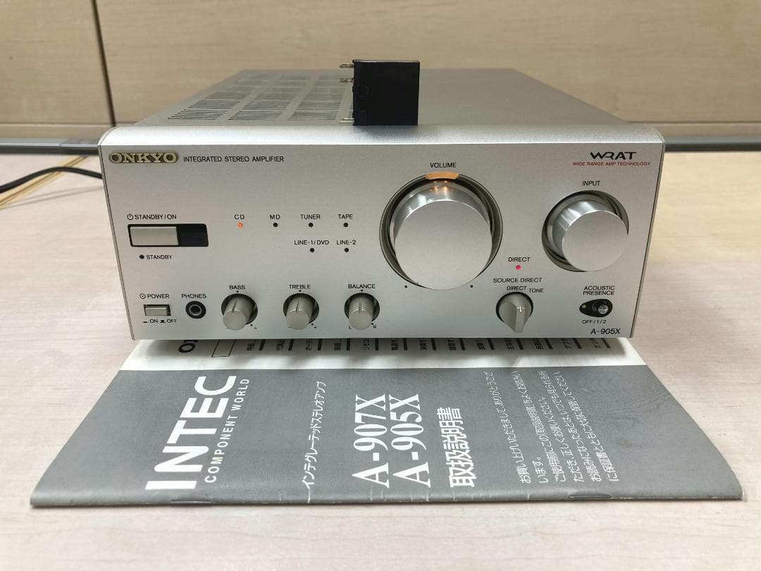 ★整備済み★ONKYO　A-905X　SPリレー交換済み　上美品　取説他あり④