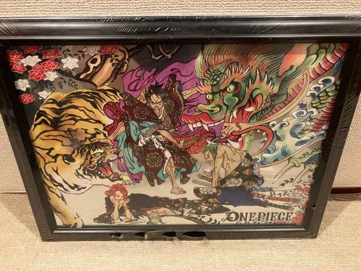 1000個限定　ワンピース　龍と虎　ルフィ　ゾロ　ナミ　和柄　ONE PIECE