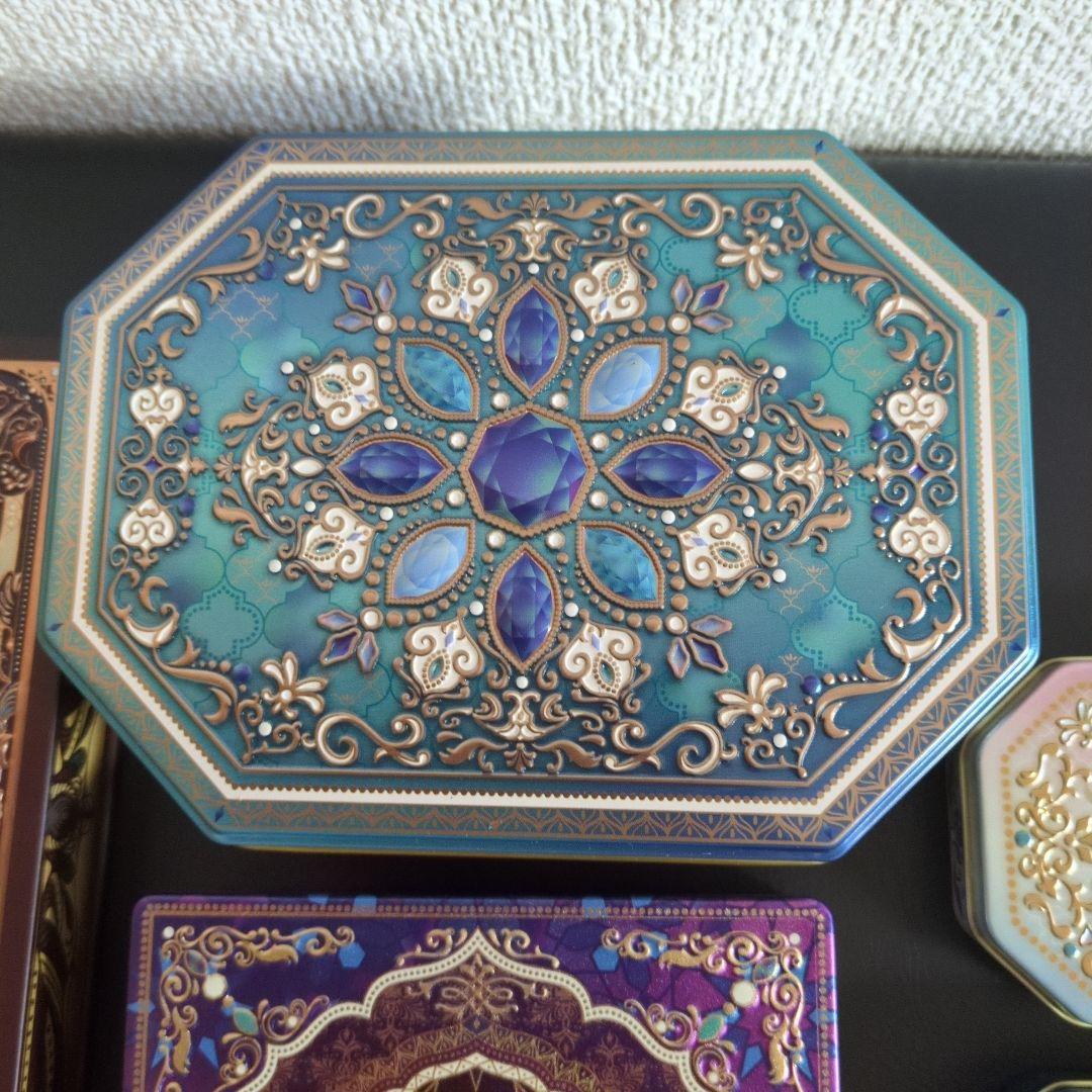 メリーチョコレート☆缶のみ　ナハトラビュリント　&　ジャミーラ3種類