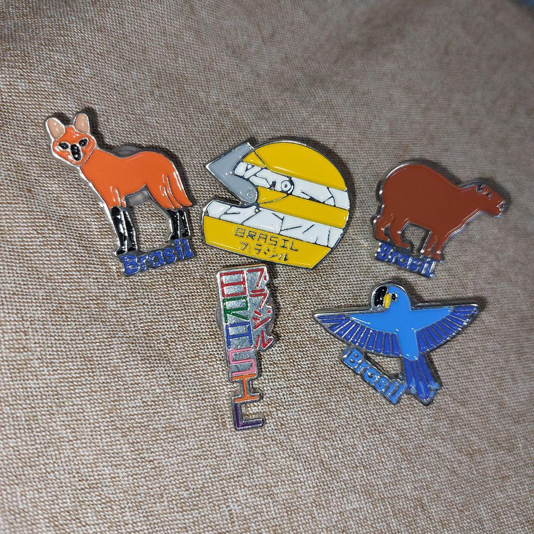 【プロフご一読】ゆき専用 ブラジル館 ピン \"2セット\" 非売品 大阪関西万博