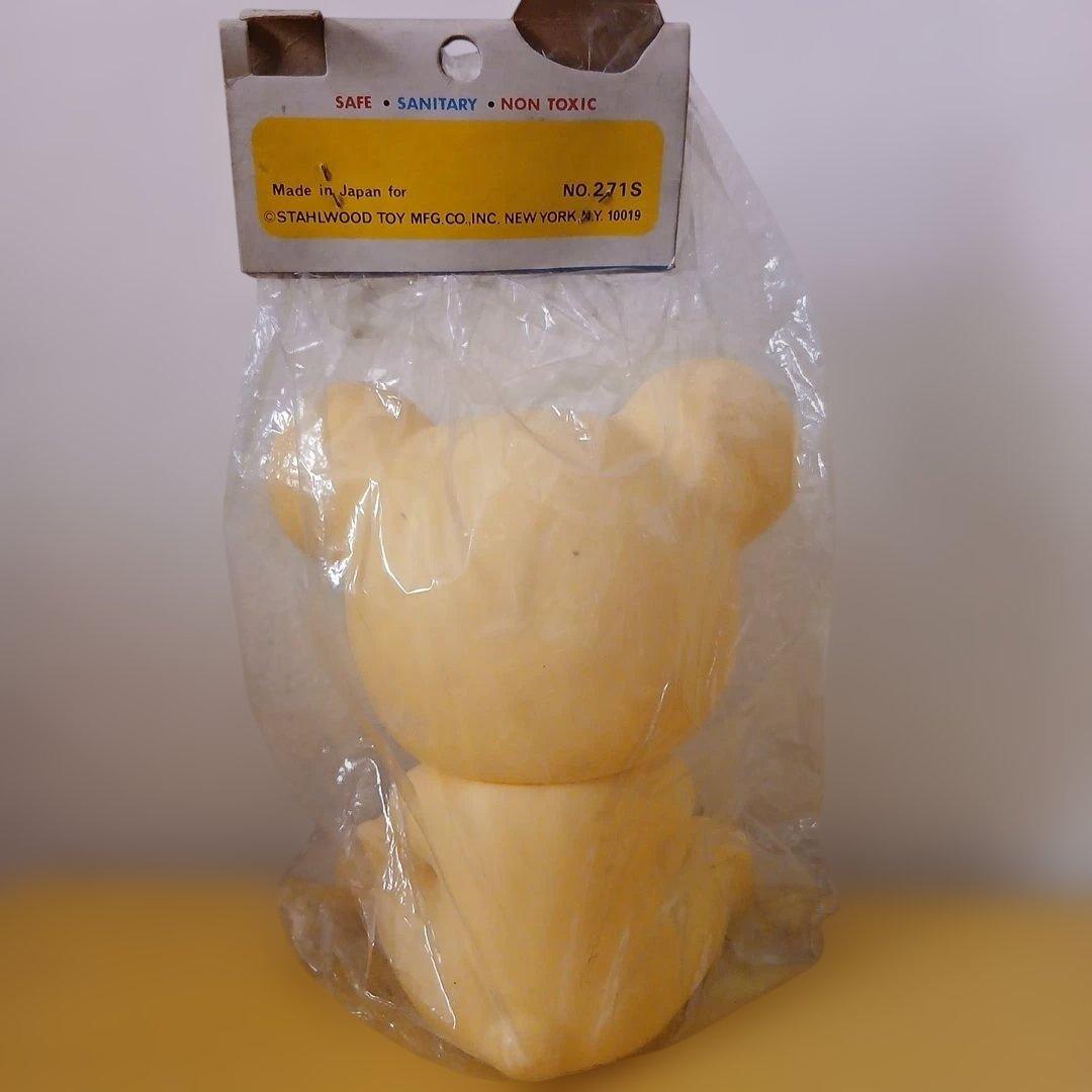 フローティー　スクイーズトイ　くま　ソフビ人形　昭和レトロ