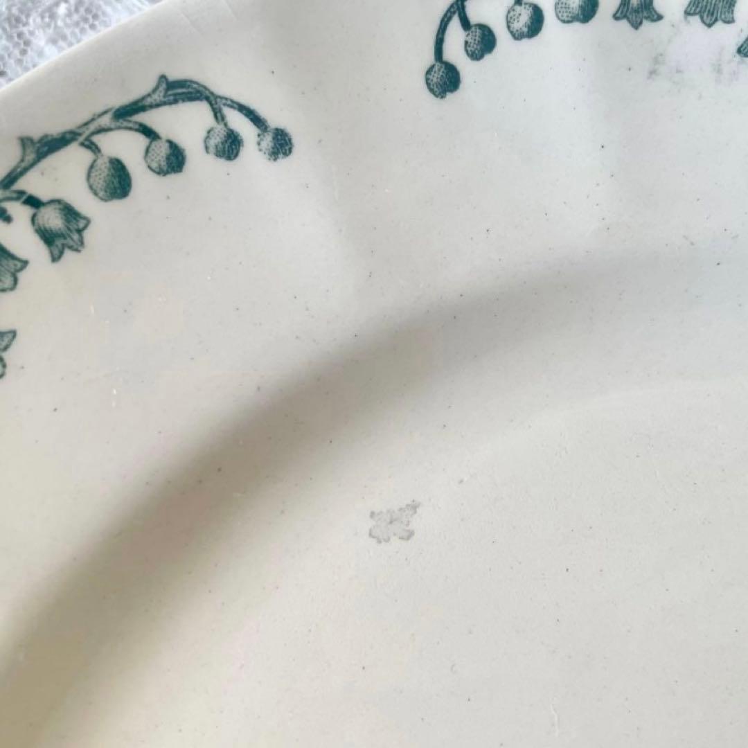 ロンシャンすずらんプレート平皿2枚セット　フランスアンティークミュゲスズラン鈴蘭