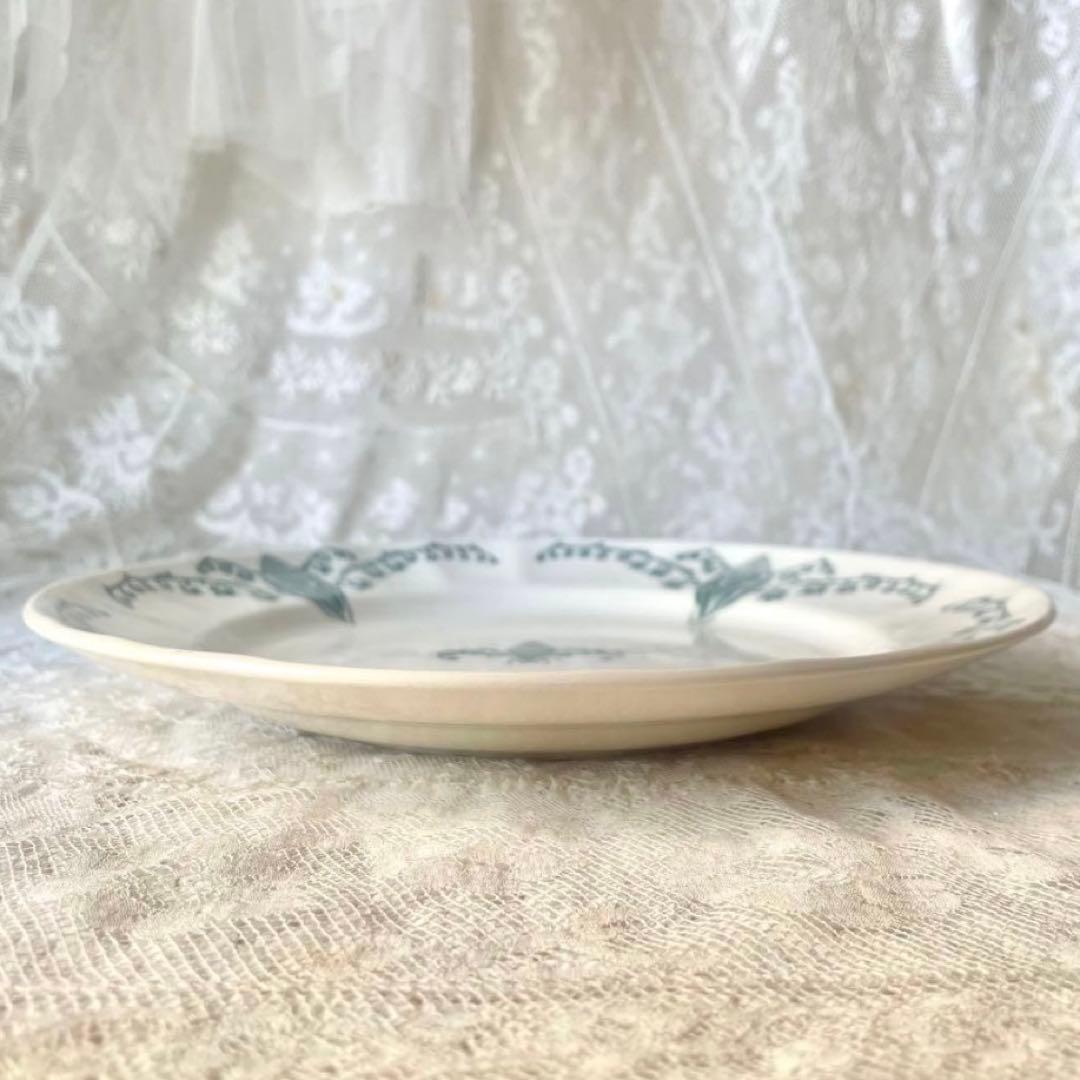 ロンシャンすずらんプレート平皿2枚セット　フランスアンティークミュゲスズラン鈴蘭