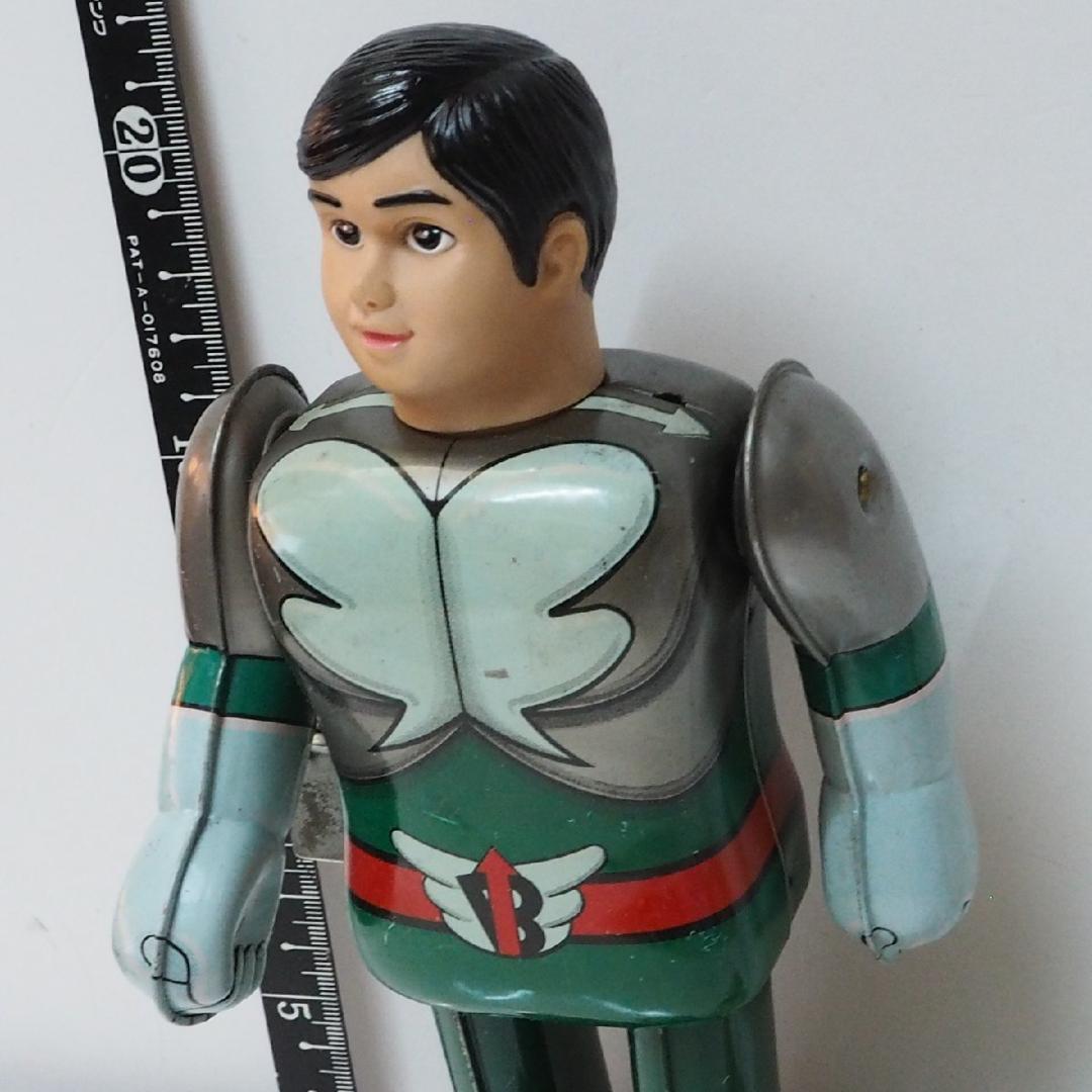 ポピー【バロム1 動作確認済】当時物ブリキ ゼンマイ歩行ロボットTIN TOY