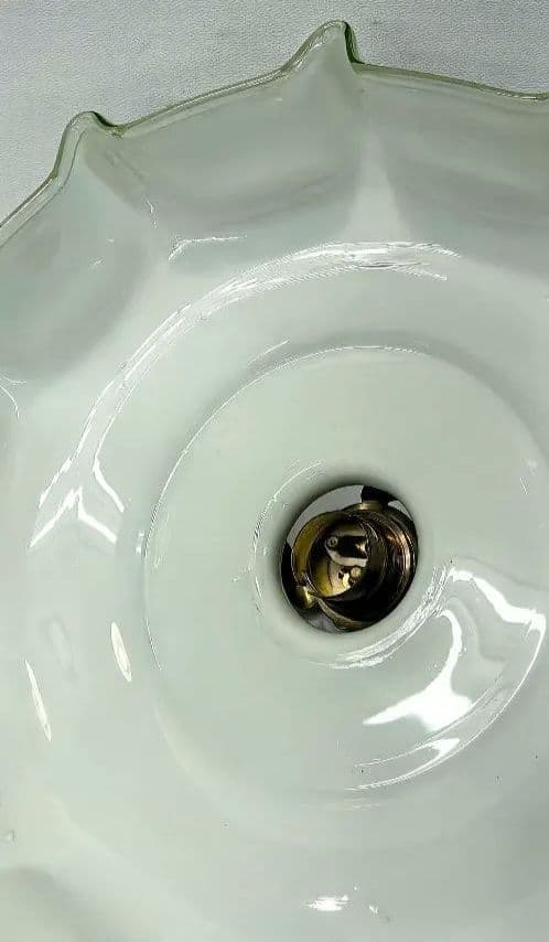 専用　アンティーク 電笠 昭和レトロ 電傘 乳白ガラス レトロ　ウランガラス