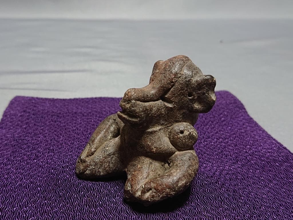 マヤ文明（古典期後期）ヤシュチラン遺跡出土　動物土偶