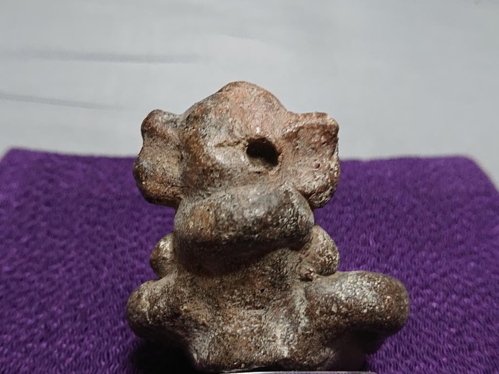マヤ文明（古典期後期）ヤシュチラン遺跡出土　動物土偶