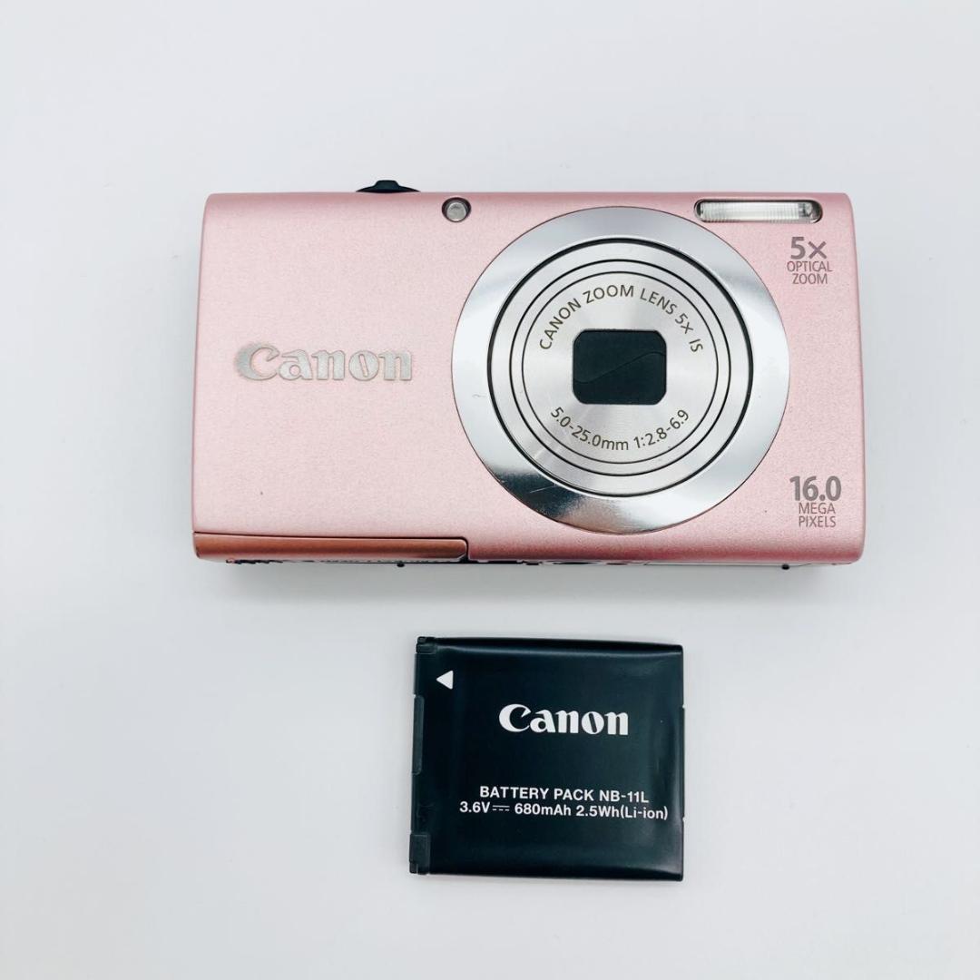Canon PowerShot A2400 IS キャノン デジカメ ピンク