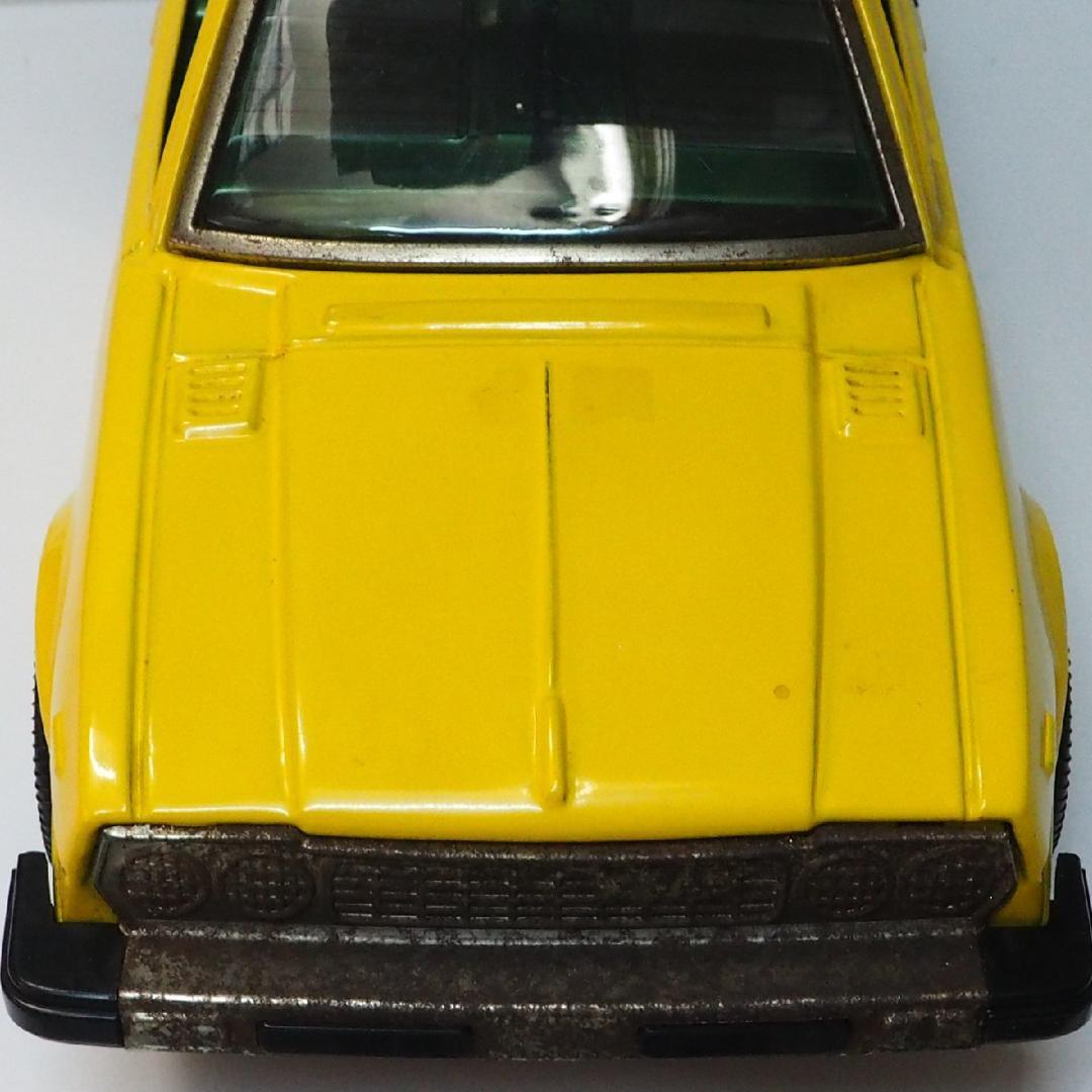 野村【ホンダ アコードCVCC黄イエロー フリクション】当時物ブリキ自動車 箱無