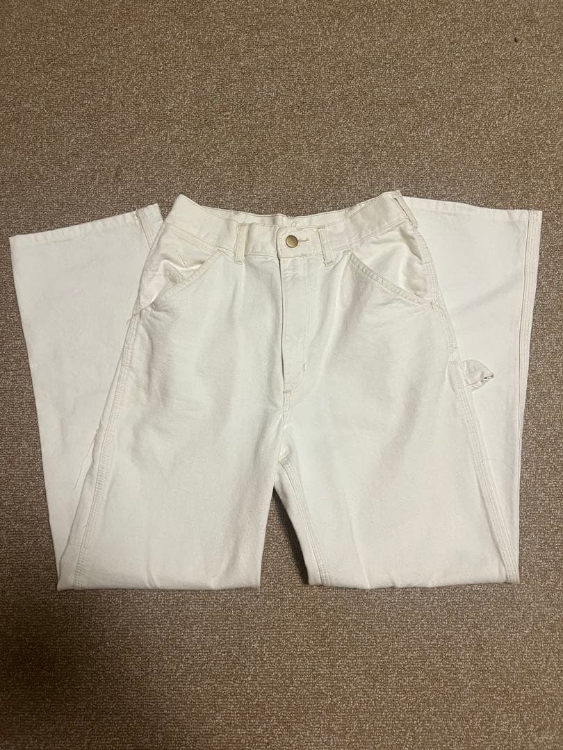 Carhartt ホワイト カーゴパンツ