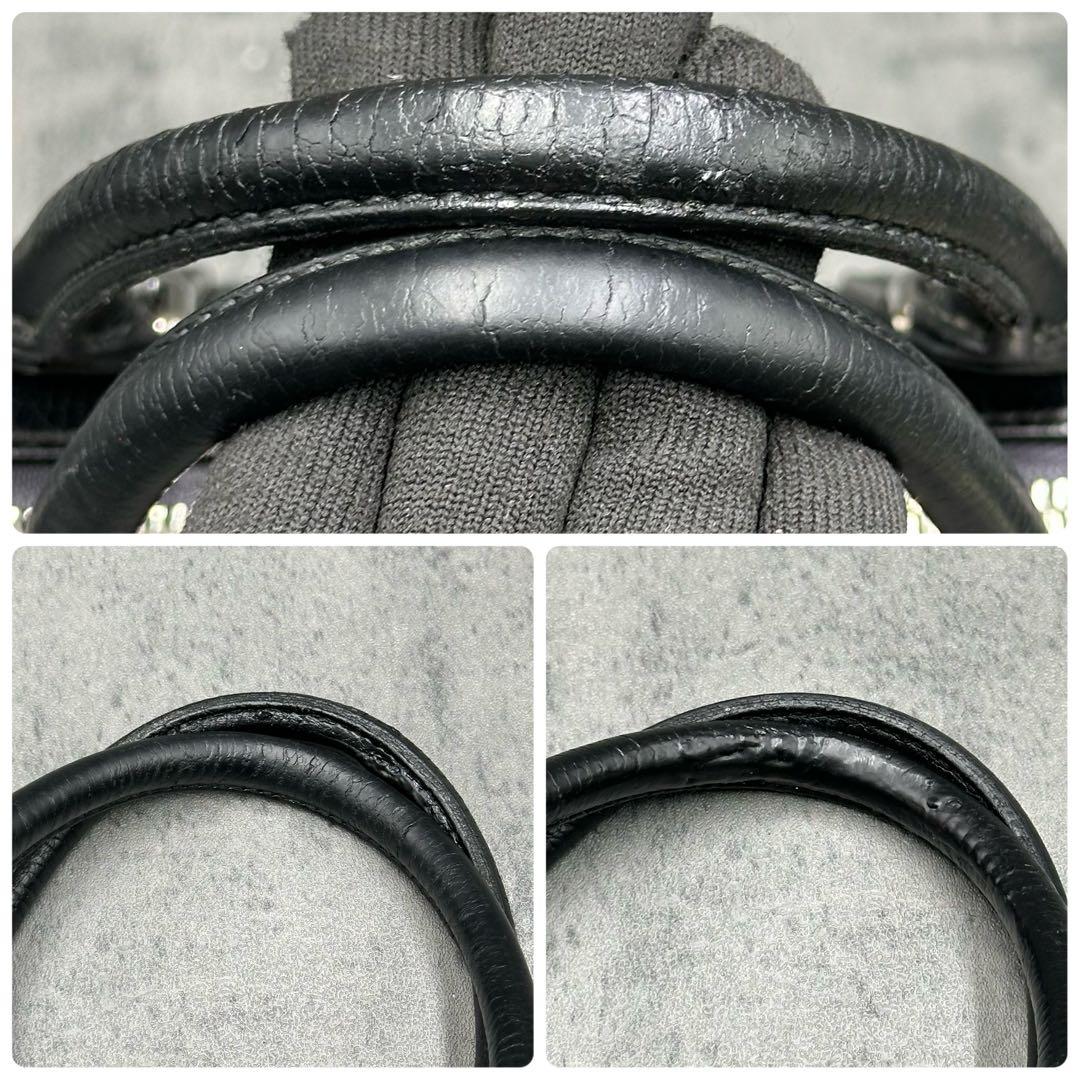 2way グッチ トートバッグ ディアマンテ シボ革 斜め掛け A4 黒 カード