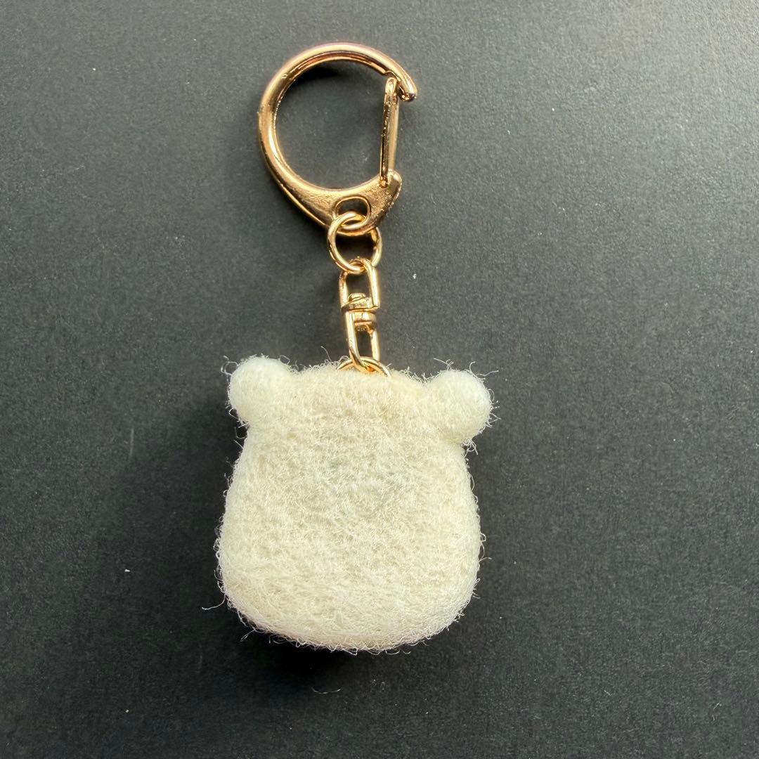 【☆Ted様☆】羊毛フェルトキーホルダー　しろくま　ハンドメイド