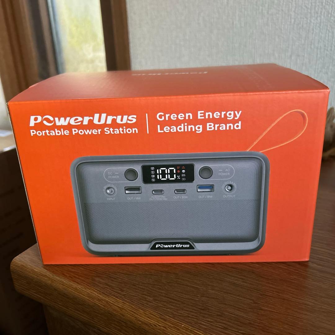 ポータブル電源 89.6Wh リン酸鉄蓄電池 小型 軽量 LEDライト付き