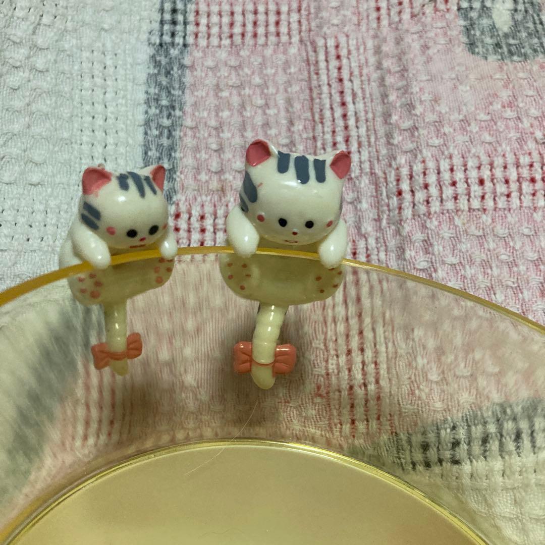 昭和レトロ　ヴィンテージ 猫　引っ掛けマスコット　 撮影＆確認のため開封した