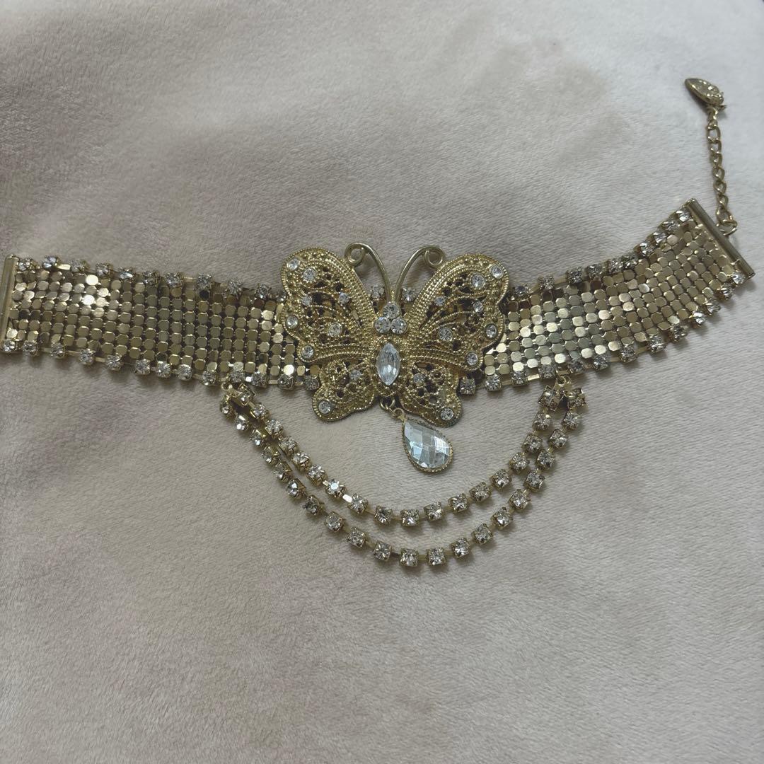 MA＊RS バタフライ柄　バレッタ、アンクレット2点セット