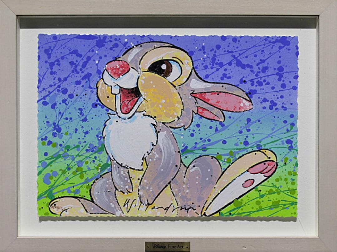 デビッドウィラードソン　バンビ　とんすけ　ディズニー　版画