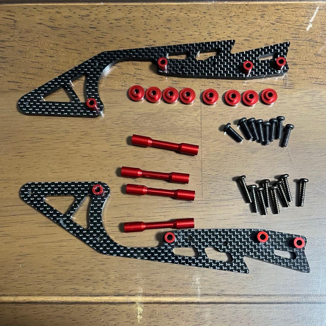 スクエア　ロングホイールベース化　カーボンロングサブシャーシ タミヤ　wr-02