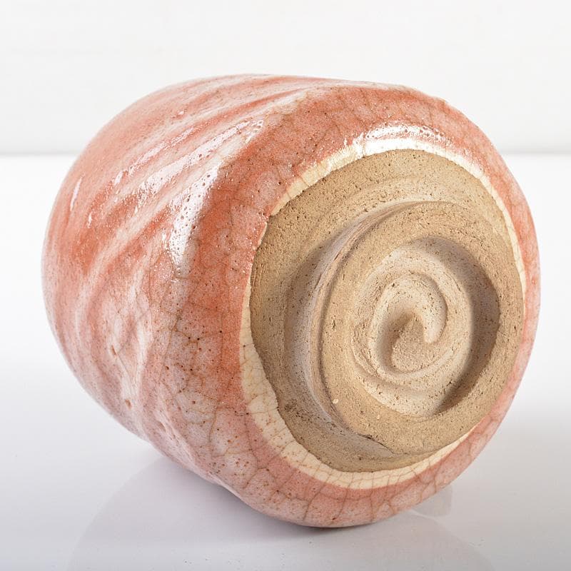 茶道具　赤楽筒茶碗　時代箱　V　R6260