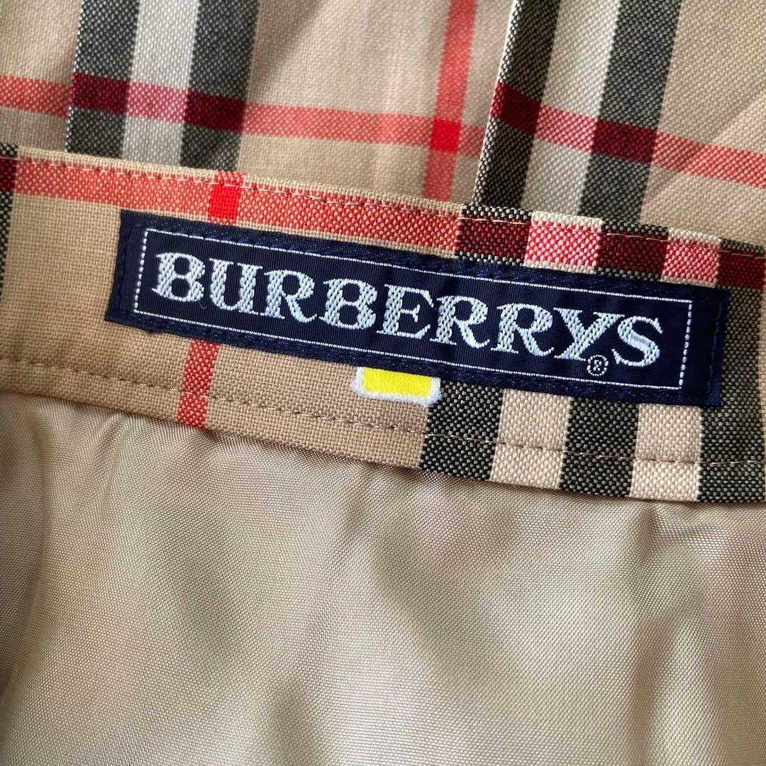 バーバリー ノバチェック プリーツスカート 80s 90s