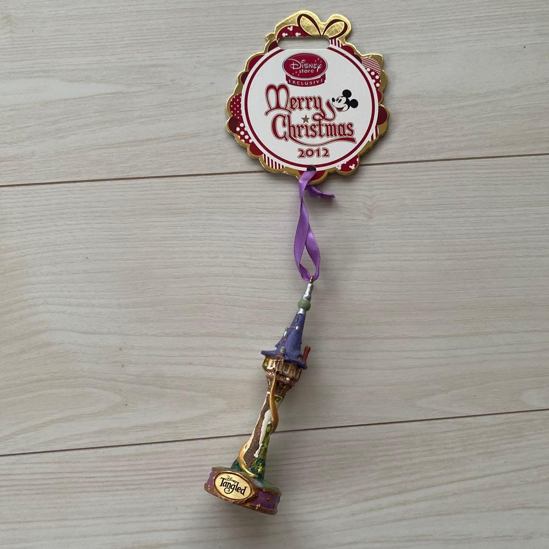ディズニーストア　クリスマス　オーナメント　ラプンツェル　塔