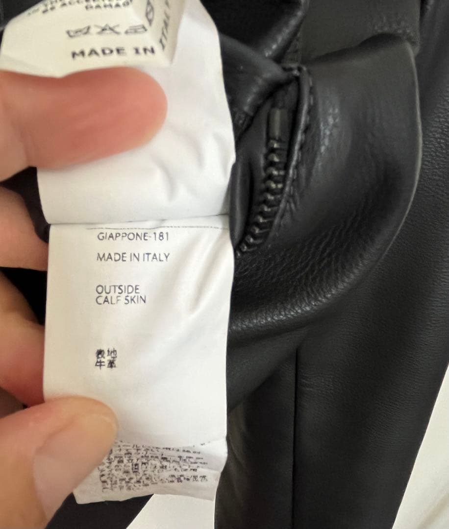 レア！EMMETI JURI カーフスキン シングルライダースジャケット 美品