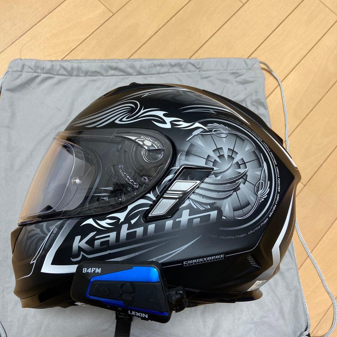 お値下しました！【美品】Kabuto カムイ2　ヘルメット　インカム付き