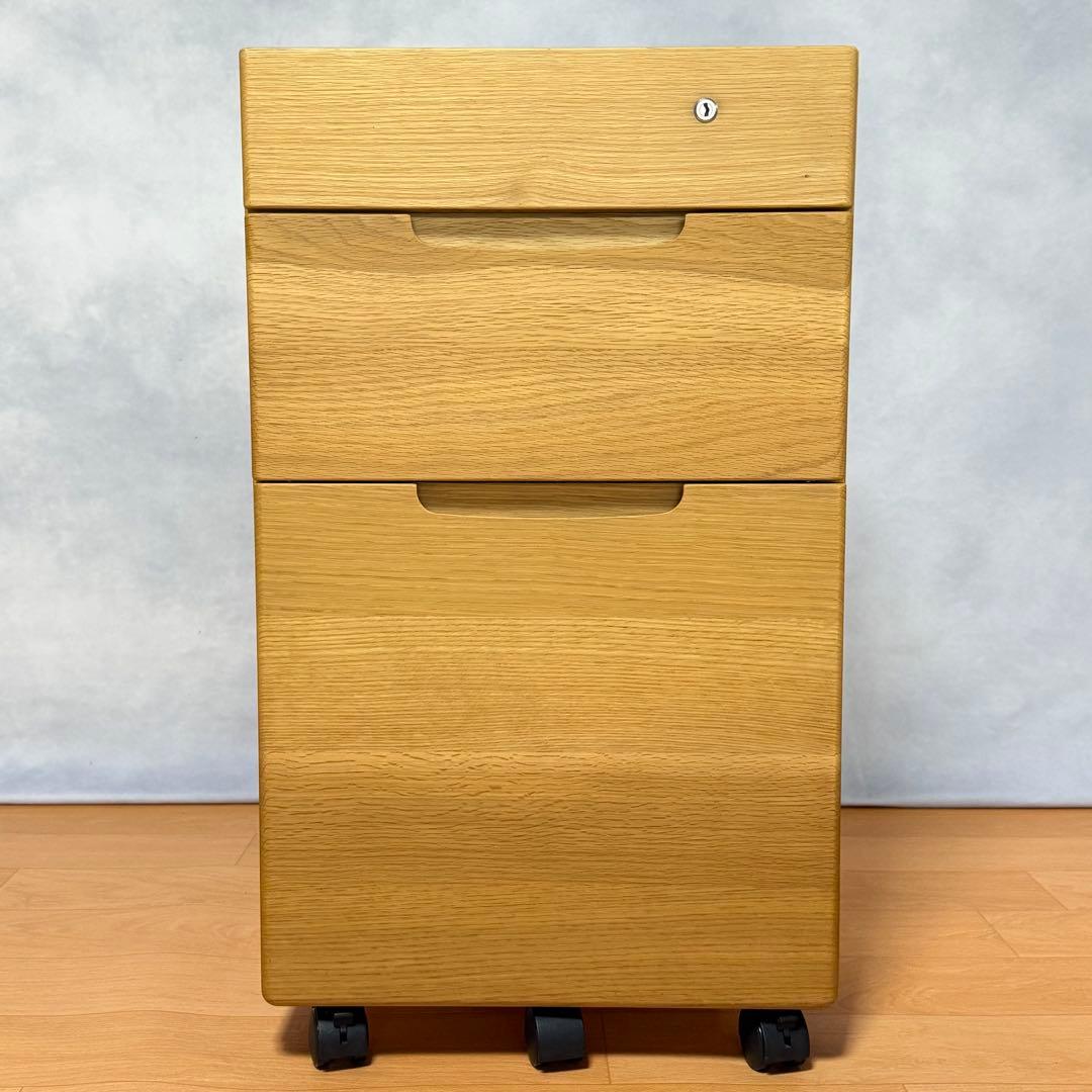 カリモク家具 ピュアナチュール デスクワゴン SU0377 ピュアオーク