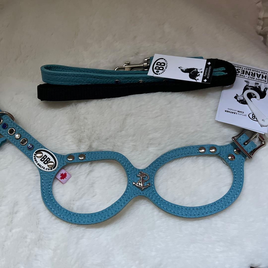 BUDDY BELT バディベルトBLUE 3号 カスタマイズクリスタル付