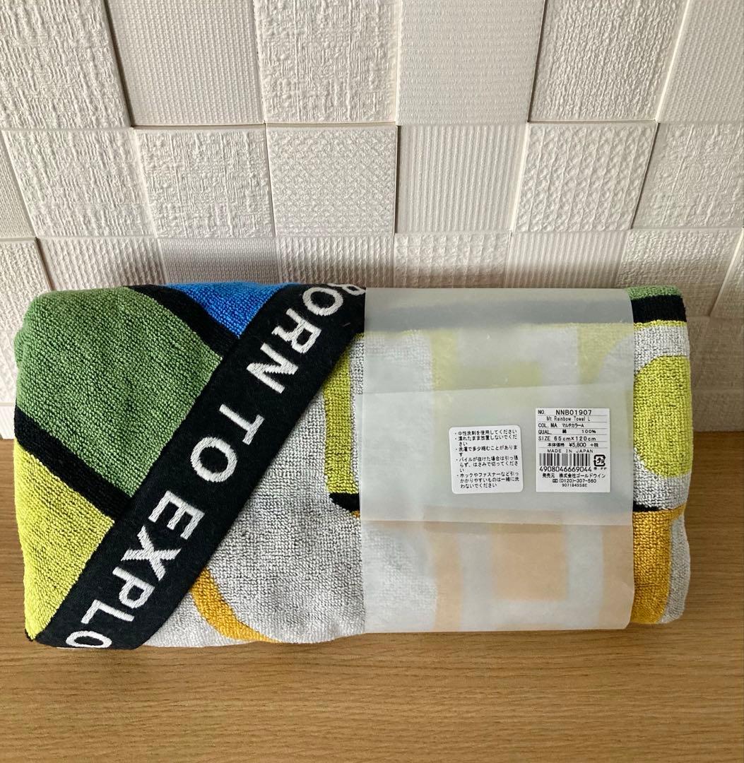 ノースフェイス　バスタオル　レインボー　L 65×120 マルチカラー　日本製