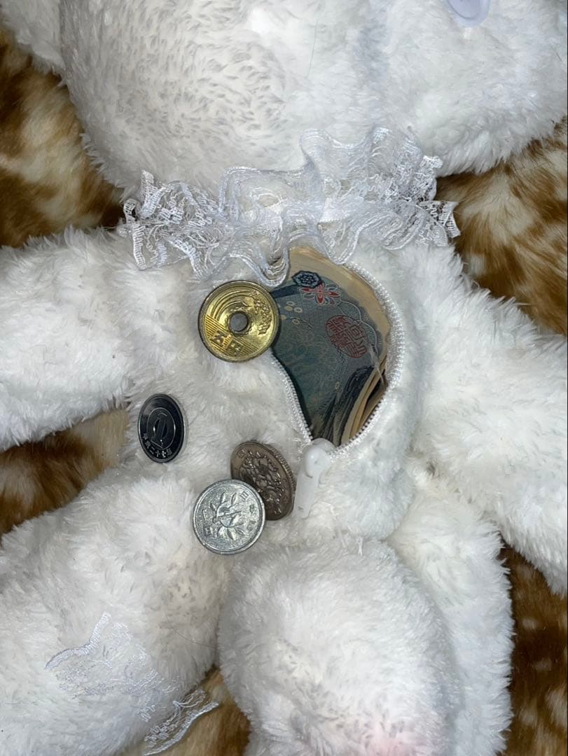 ★コタイサヤギ白★小銭入れポシェット