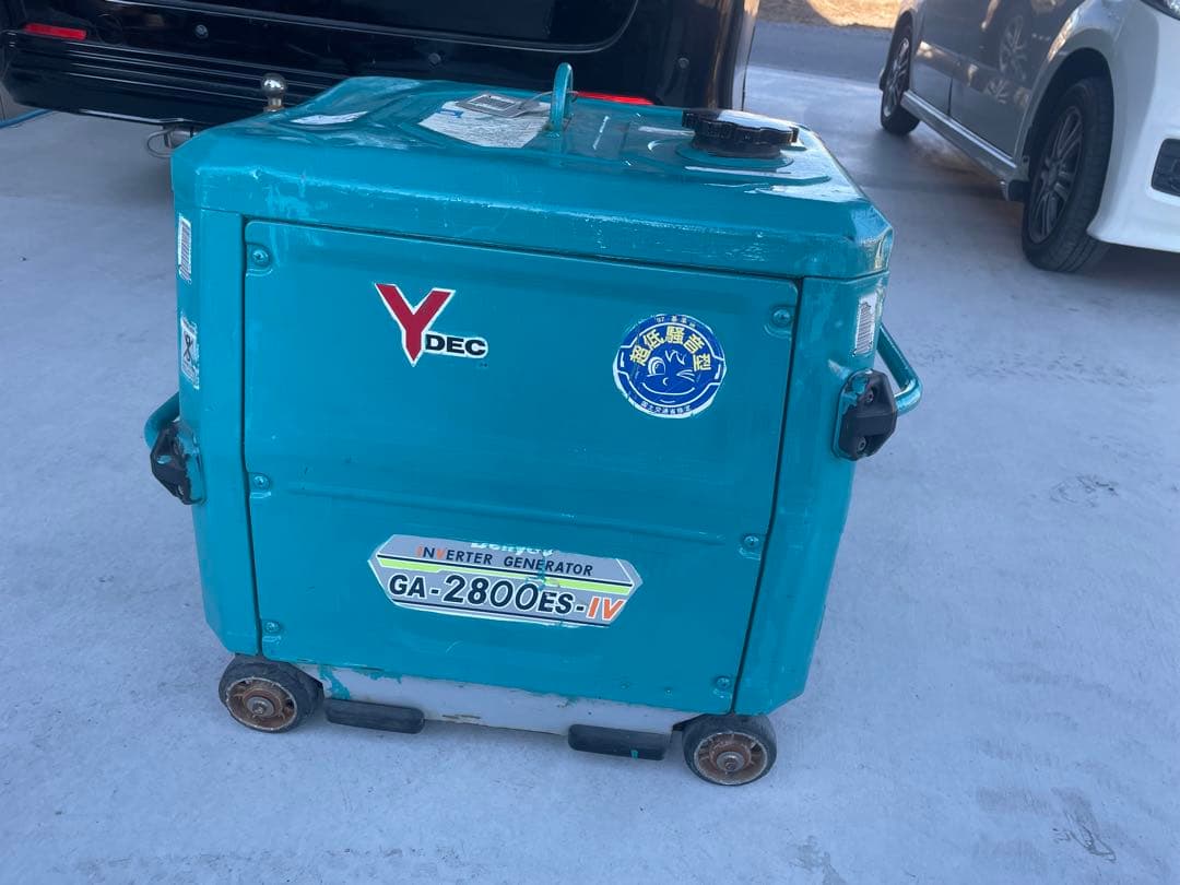 DENYO インバータ防音 ガソリン発電機 GA-2800ES-IV実動品