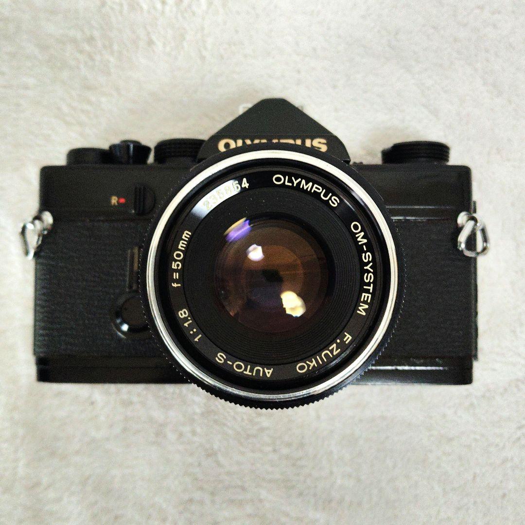 ■美品■ OLYMPUS OM-1 F.ZUIKO 50mm 露出OK　ブラック