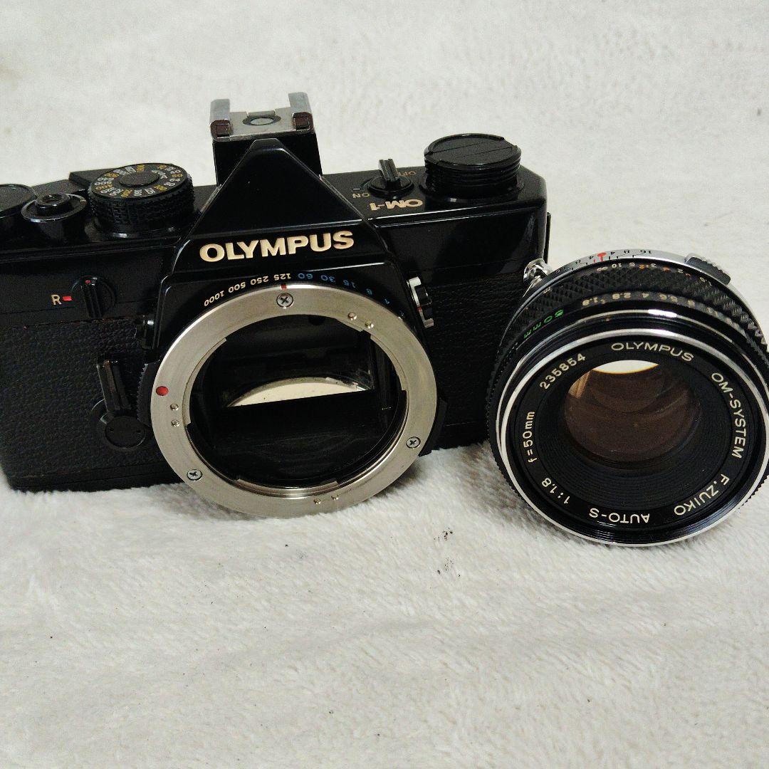 ■美品■ OLYMPUS OM-1 F.ZUIKO 50mm 露出OK　ブラック