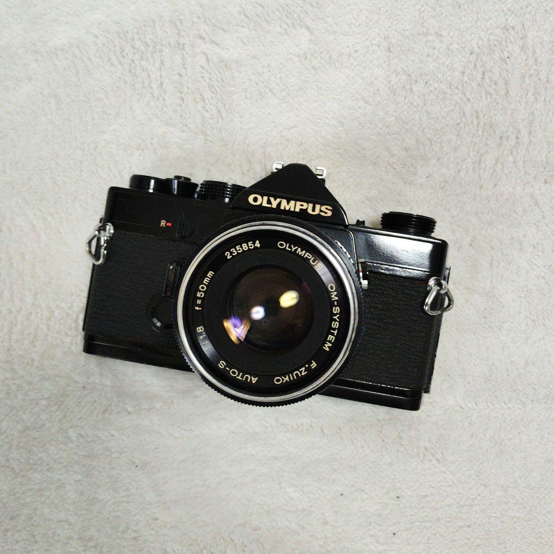 ■美品■ OLYMPUS OM-1 F.ZUIKO 50mm 露出OK　ブラック