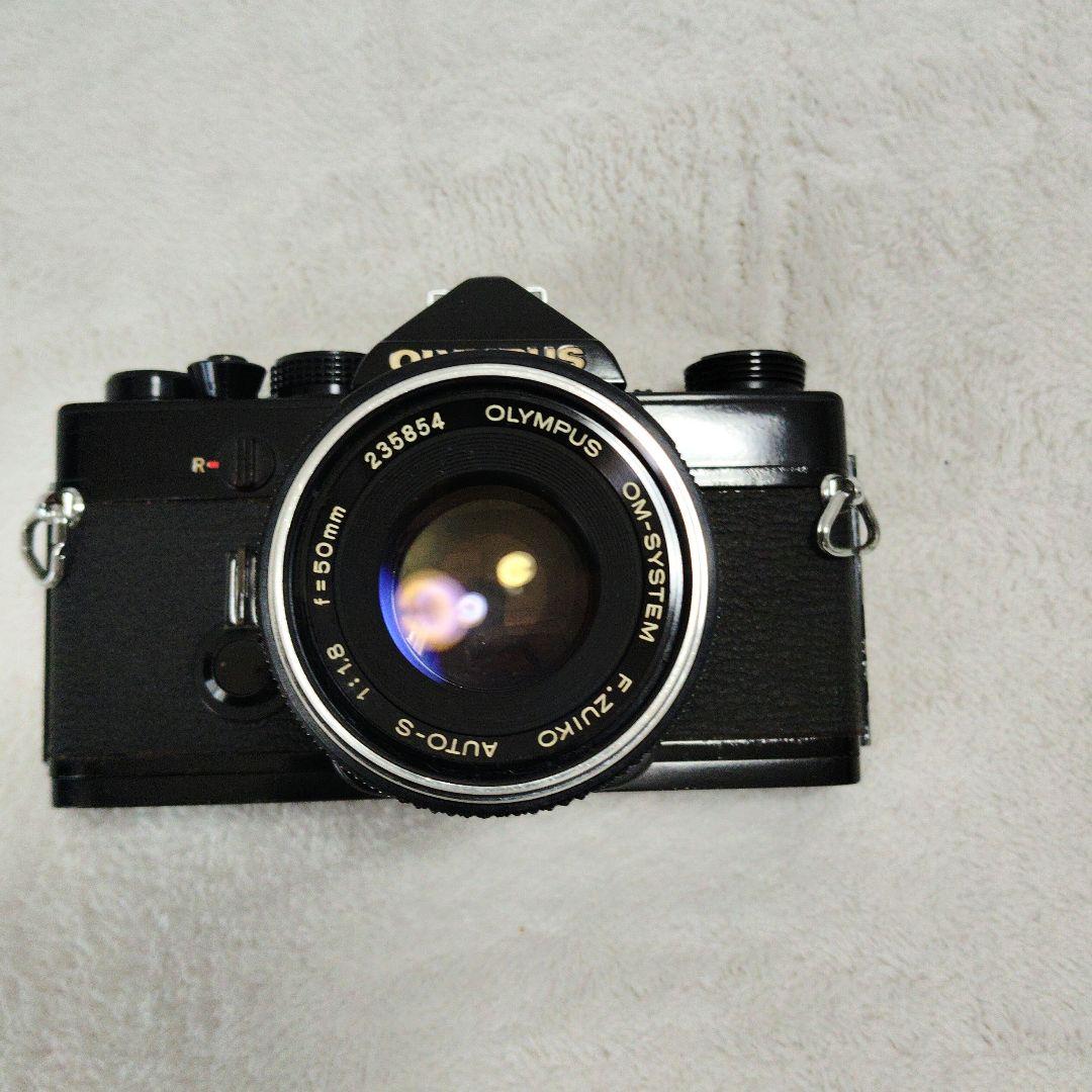 ■美品■ OLYMPUS OM-1 F.ZUIKO 50mm 露出OK　ブラック