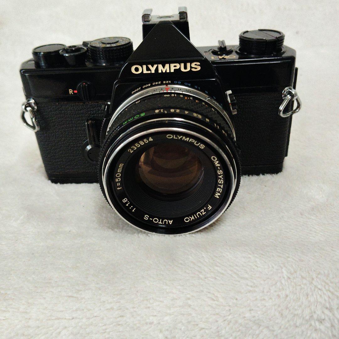 ■美品■ OLYMPUS OM-1 F.ZUIKO 50mm 露出OK　ブラック
