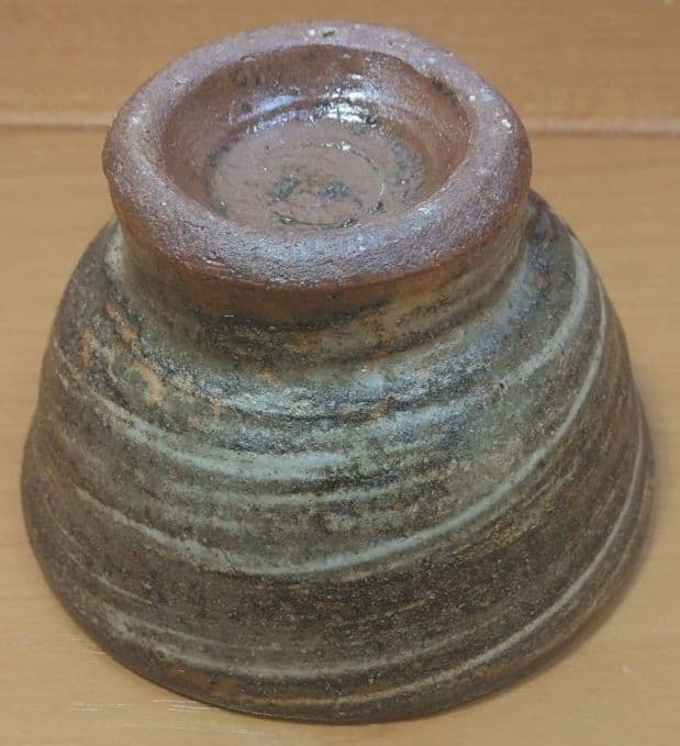 人間国宝 金城次郎 ぐい呑 栞 共箱 美品 やちむん 壺屋焼 壷屋焼 紐付箱