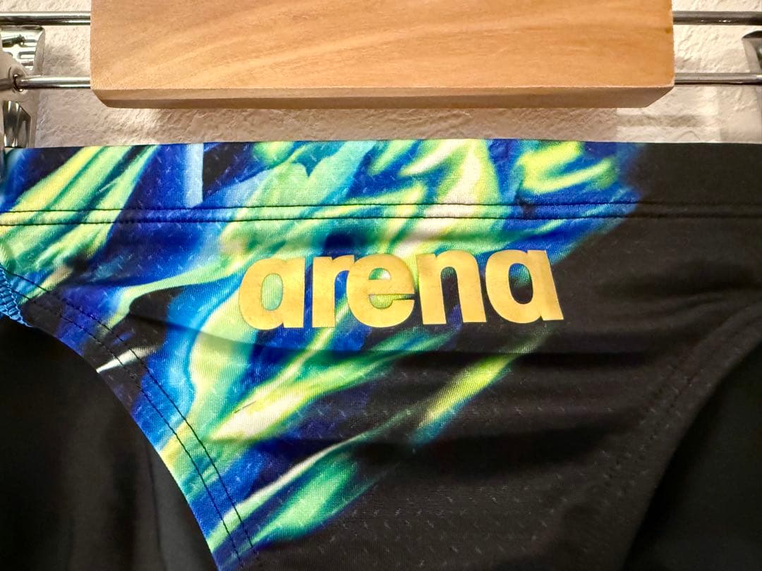 ひ*ろ様 レアarena メンズ 競パン Sサイズ　【ブルー×グリーン×ブラック