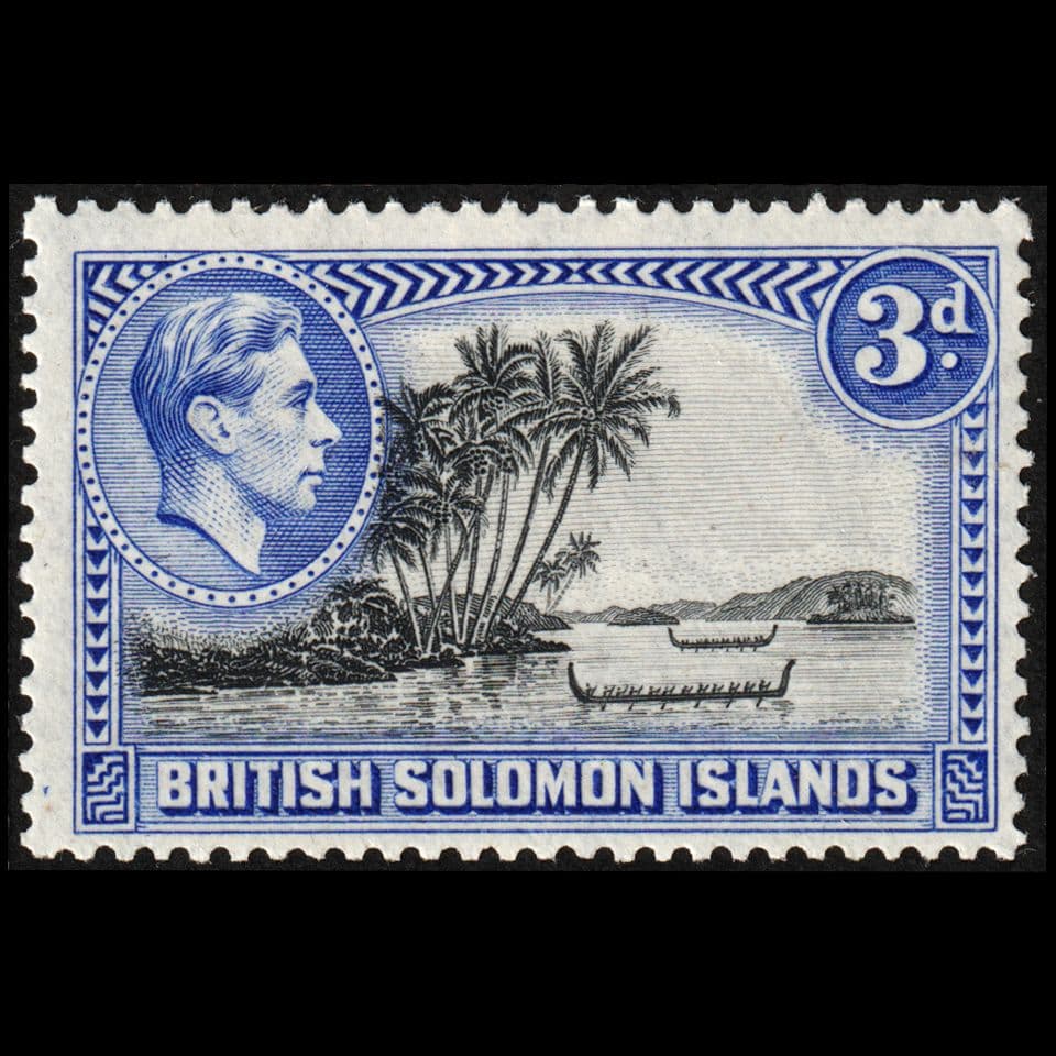 普通切手（イギリス領ソロモン諸島 1939年）