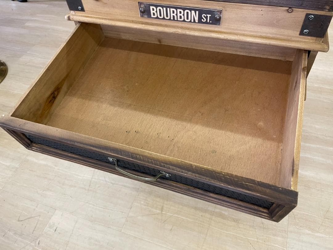 コレクションテーブル　コレクションケース　机　サイドテーブル　アンティーク　木